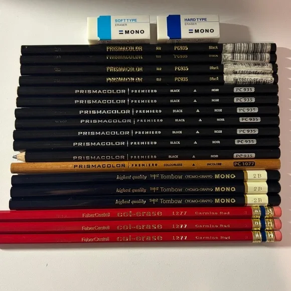 Art Supply Bundle: Sketchbooks and Pencils. Hahnemühle, Tombow, Prismacolor NWT - Picture 2 of 16